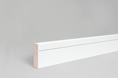 MDF Rounded & Grooved Architrave - White Primed 2.2m x 68mm x 18mm